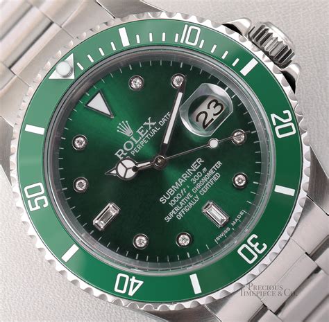 rolex oyster perpetual date submariner green|2024 rolex 41mm submariner date.